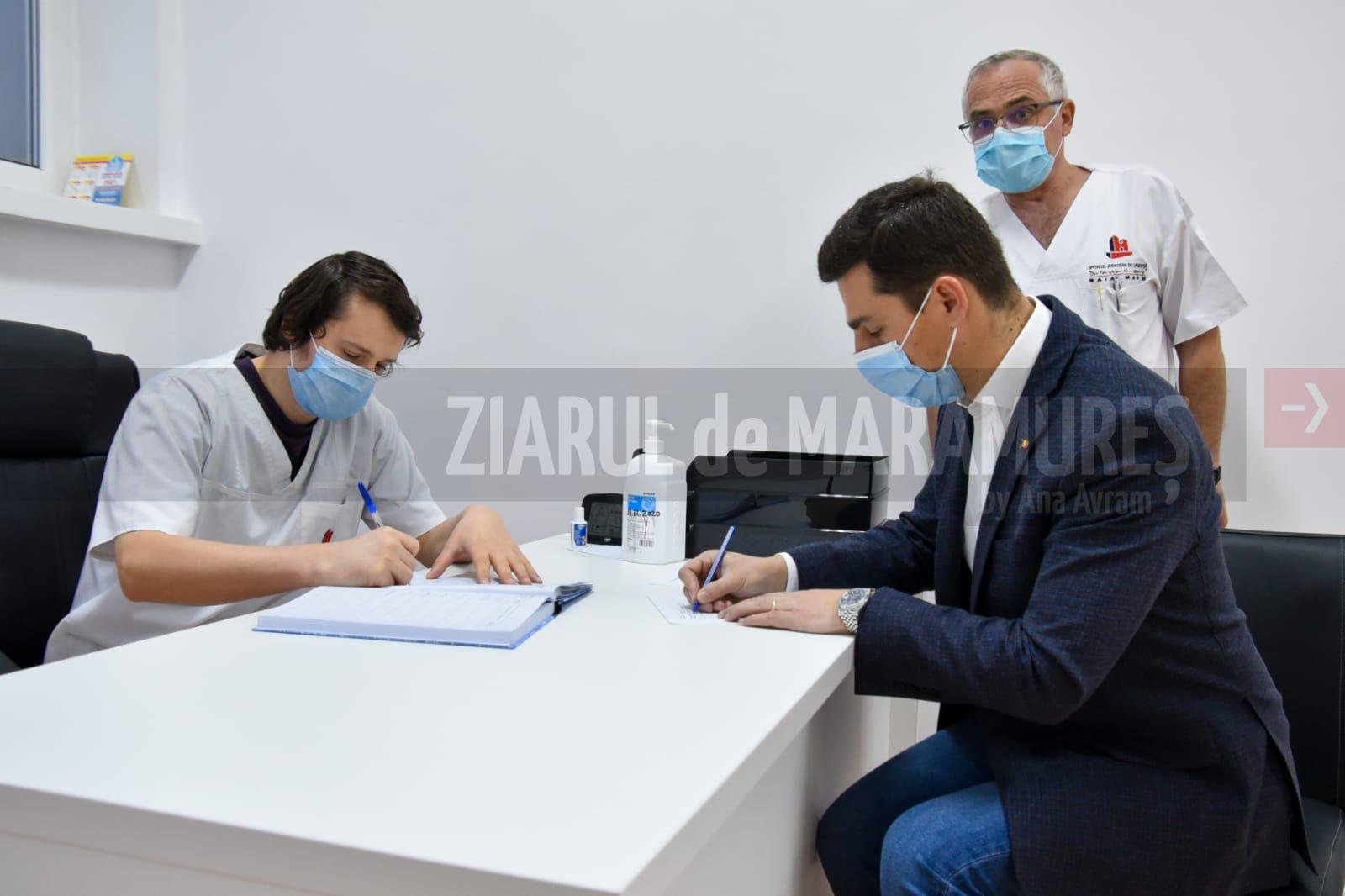Președintele Consiliului Județean Maramureș, Ionel Bogdan s-a vaccinat împotriva COVID-19