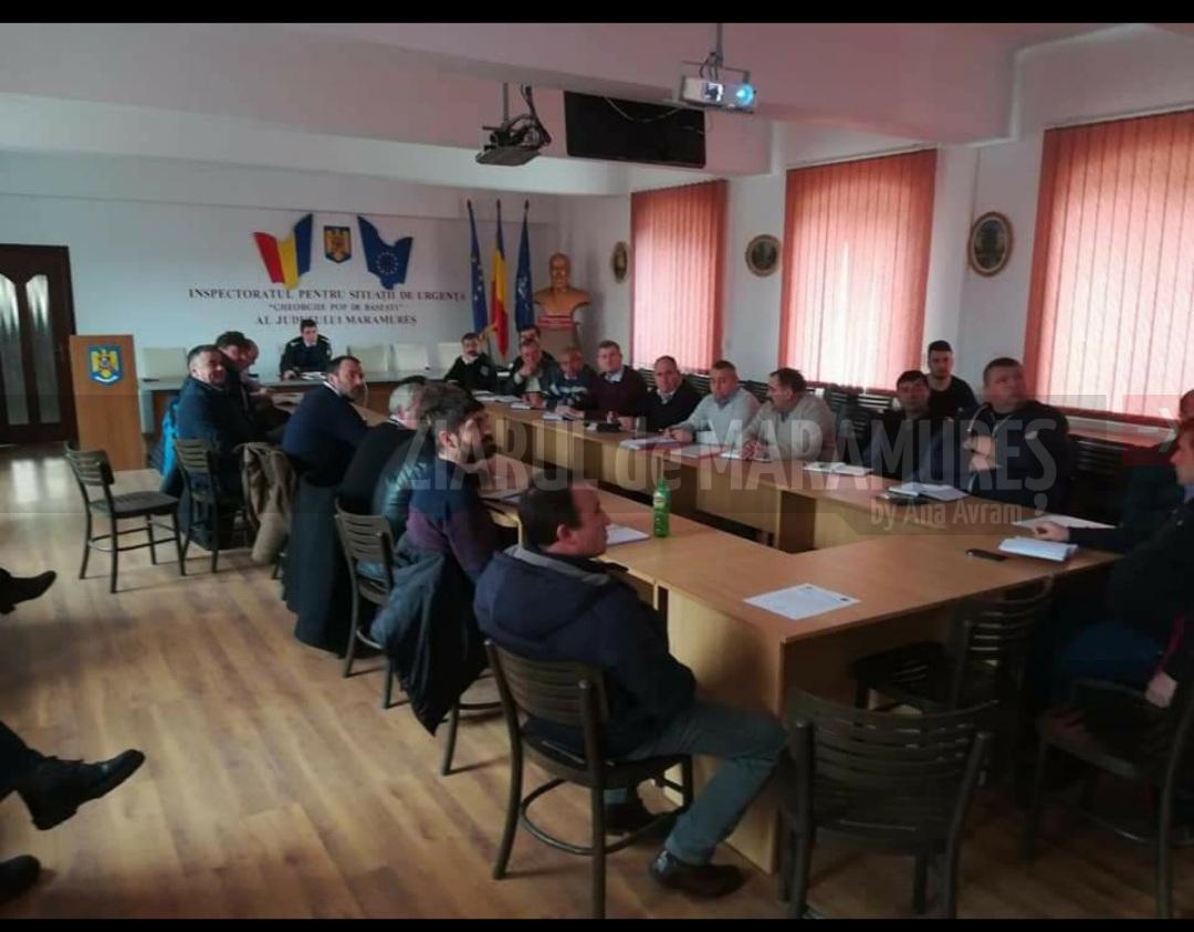 ISU Maramureș: Șefii centrelor operative, instruiți la Primăria Borșa