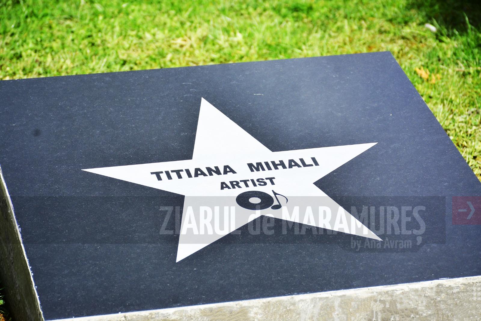 Steaua Titianei Mihali nu va apune niciodată pentru borșeni. Artista are de acum un loc special pe Aleea Stelelor