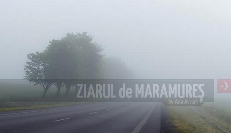 Condiții de ceață în zonele joase din Maramureș. Temperatura maximă, 10 grade C