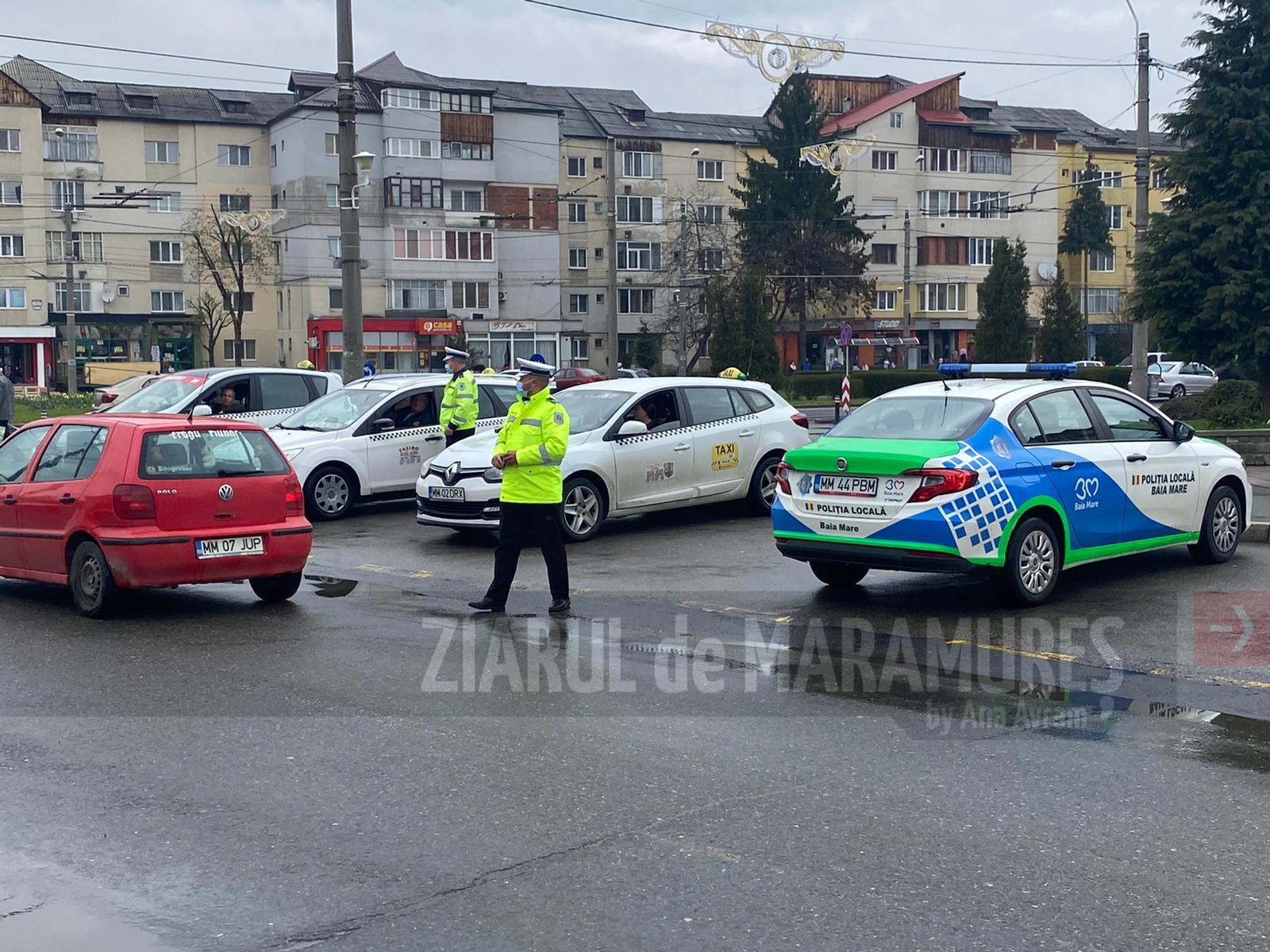 Baia Mare: Prevenirea practicării taximetriei la negru. Polițiștii locali au făcut verificări în șapte stații de taxi