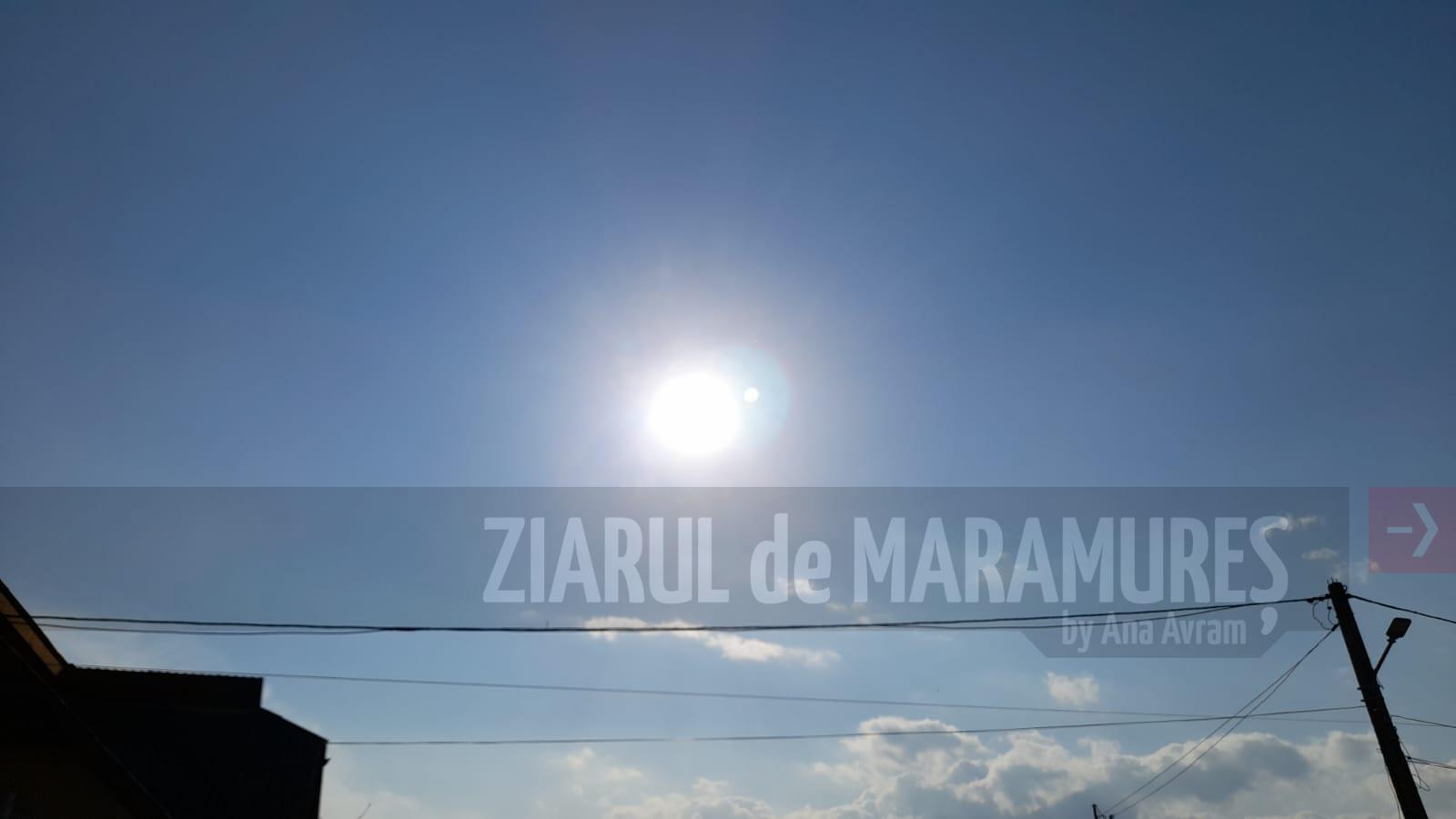 Cer senis și temperaturi cuprinse între 14 și 17 grade C în Maramureș
