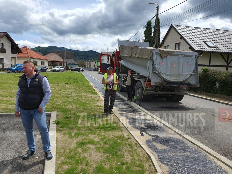 S-au finalizat lucrările de marcare pe strada Olarilor din Baia Sprie, iar în Satu Nou de Sus s-a finalizat asfaltarea străzii Bujorului