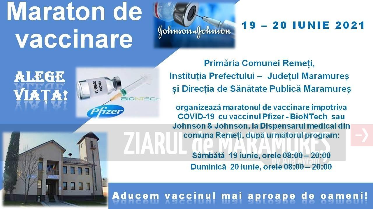 Maraton de vaccinare în comuna Remeți