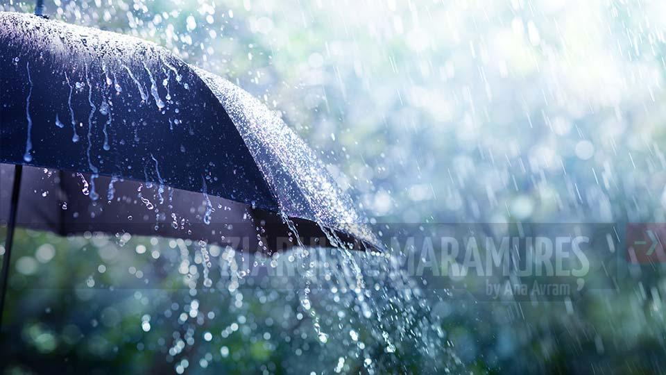 23 grade C și ploi prognozate pentru vineri, 17 iunie, în Maramureș