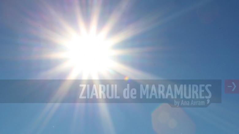33 grade C, temperatura maximă prognozată pentru astăzi în Maramureș