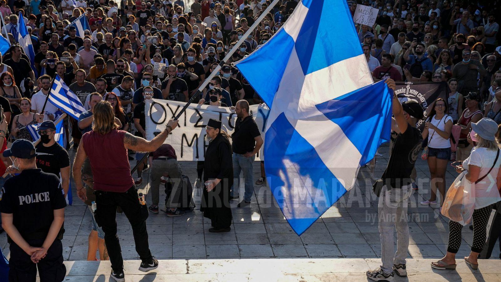 Grecia: Proteste împotriva măsurilor anti-COVID-19