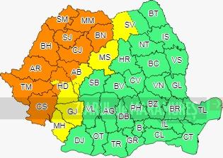 COD PORTOCALIU pentru Satu-Mare, Maramureș, Bistrița-Năsăud, Sălaj, Cluj, Bihor, Arad, Timiș și Caraș-Severin