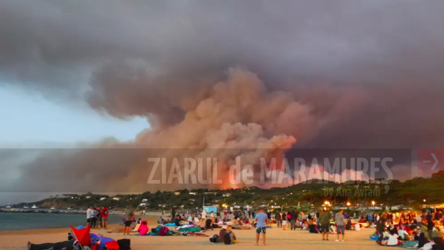 Pompierii francezi se luptă să țină sub control un incendiu de vegetație lângă Saint-Tropez