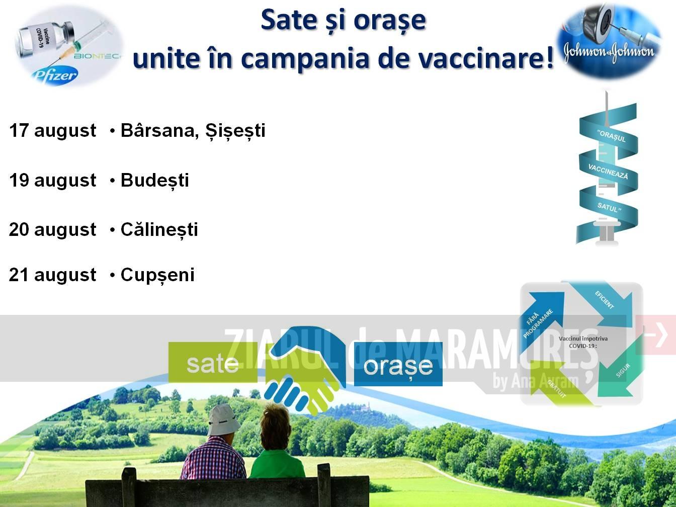 CJSU Maramureș: Sate și orașe unite în campania de vaccinare