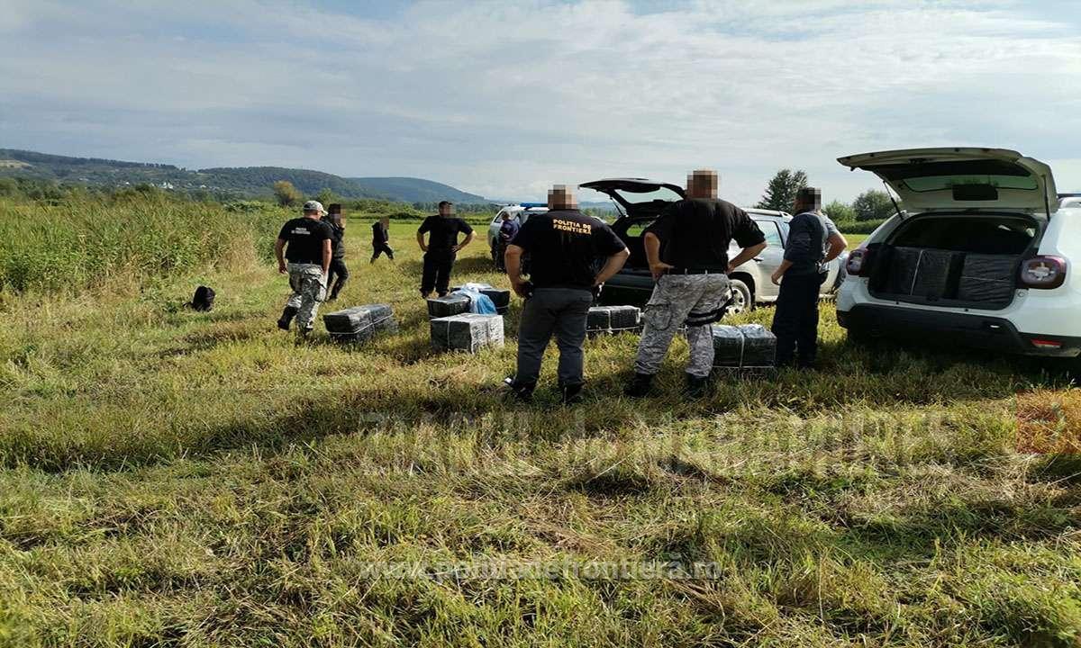 Țigări de contrabandă descoperite la Sarasău și Bistra de polițiștii de frontieră maramureșeni