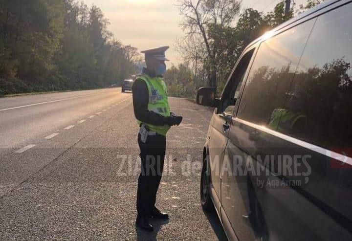 45 de atutovehicule oprite de polițiști pe linia rutieră Satulung-Valea Chioarului