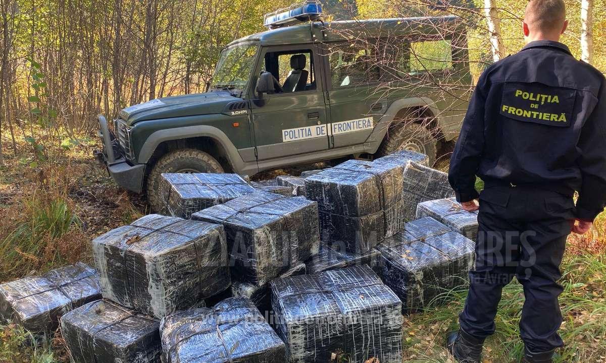 Peste 36.000 pachete cu țigări confiscate la frontiera cu Ucraina