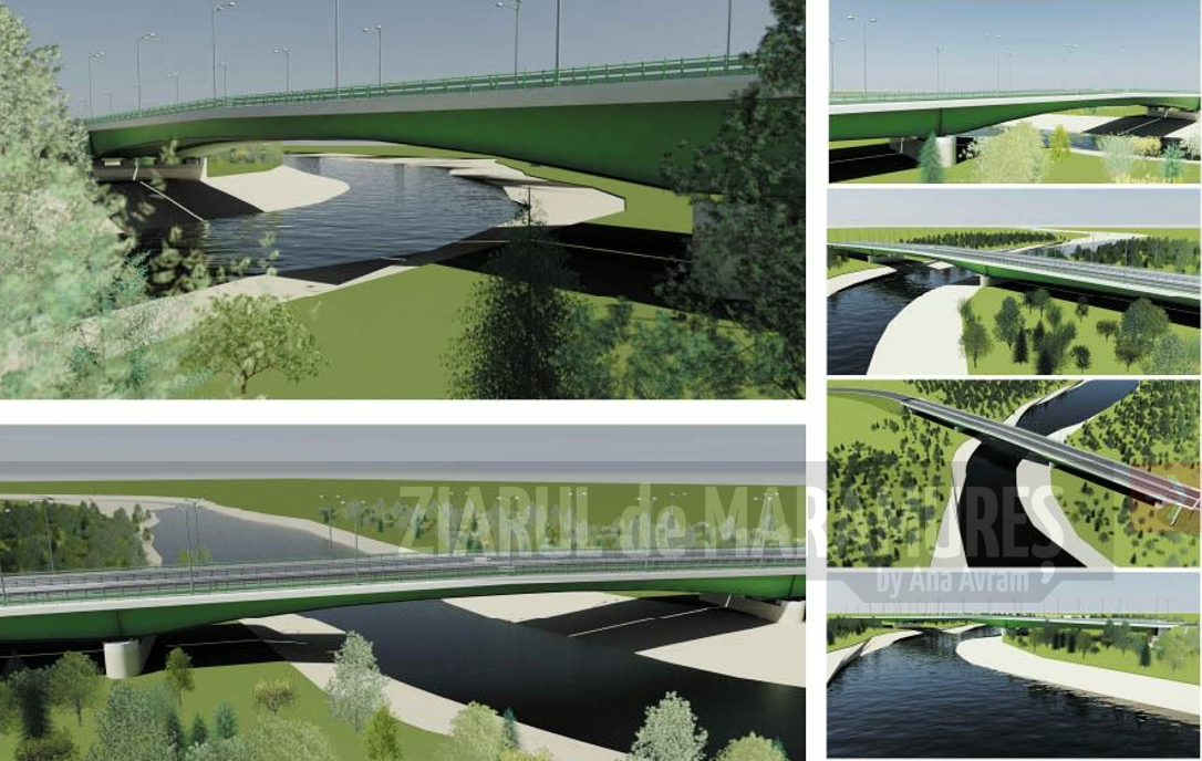 Realizarea obiectivului de investiții ”Pod peste Tisa în zona Teplița din Sighetu Marmației” a intrat în linie dreaptă