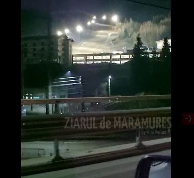 (VIDEO)A fost pornită nocturna de pe Pârtia Olimpică Borșa
