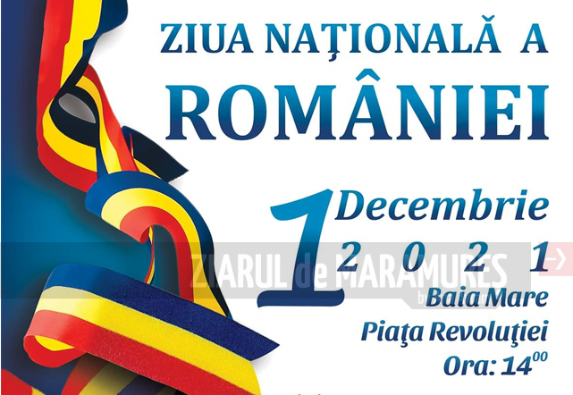 1 Decembrie-Ansamblul Folcloric Național „Transilvania” și Fanfara Municipiului Baia Mare, concert în Piața Revoluției din Baia Mare