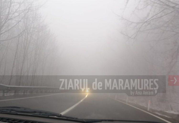 Infotrafic: Vizibilitate redusă în trafic de ceață pe DN18, in Pasul Prislop, între km 140 și km 181