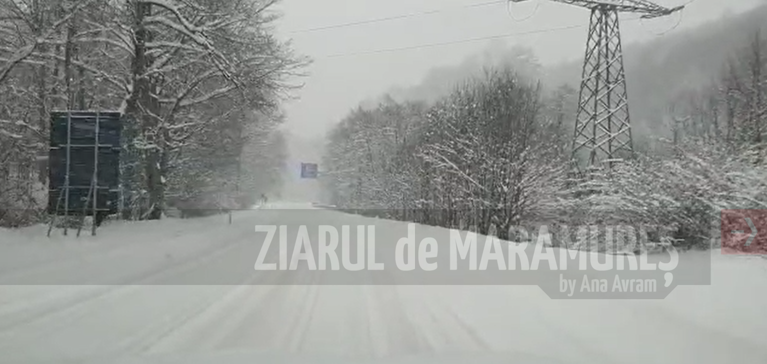 VIDEO-Iarna în Maramureș cu temperaturi ce nu vor depăși 4 grade C