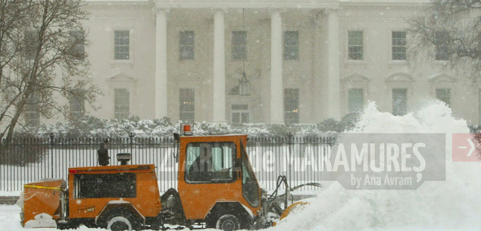 SUA: O furtună de zăpadă s-a abătut asupra Washingtonului