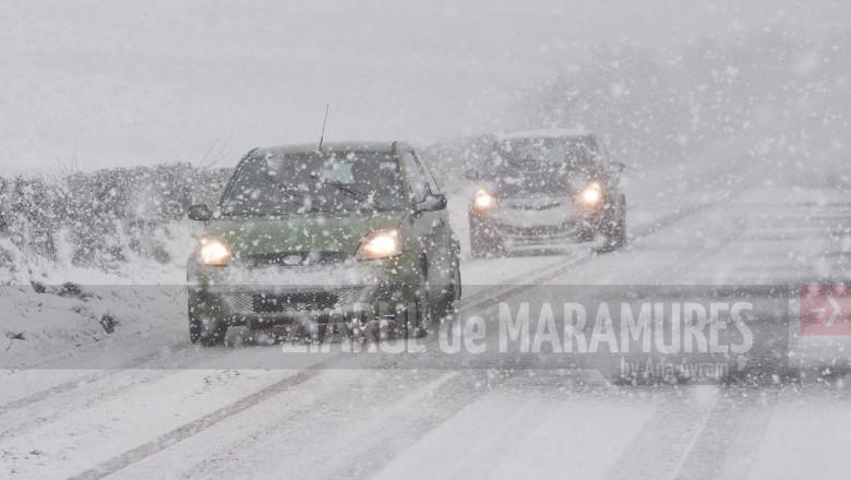 Atenționare meteo și cod galben de ninsori viscolite în Maramureș, Satu Mare, Sălaj, Cluj, Bistrița-Năsăud și Mureș