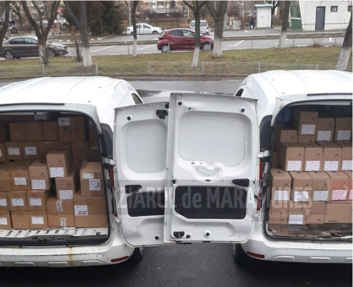Trei mașini cu produse sanitare au pornit aseară spre Ucraina. Produsele sunt donate de spitalele din Maramureș