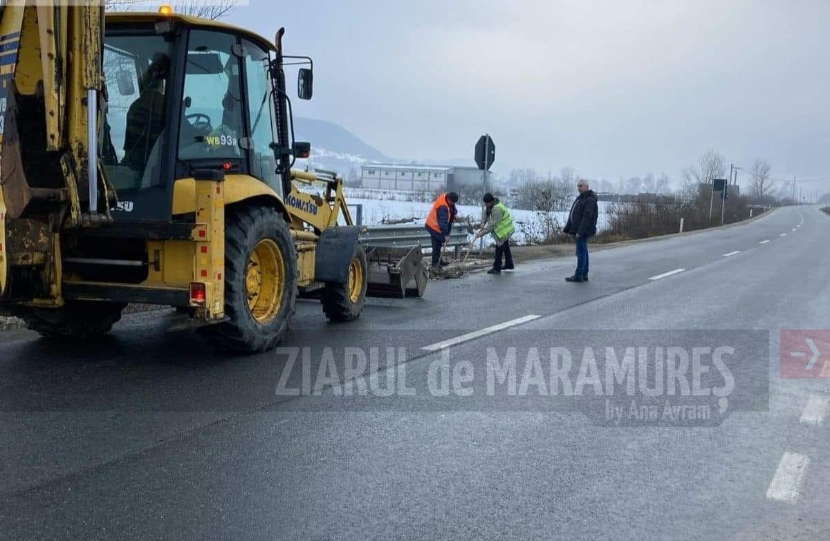10 tone de material antiderapant împrăștiate de angajații secției de drumuri naționale
