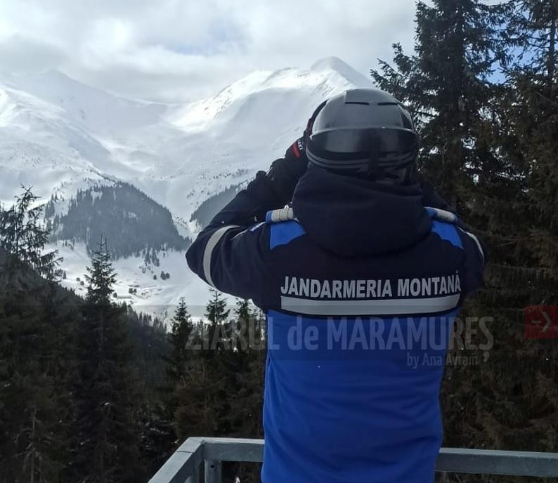 În acest weekend, jandarmii monitorizează zonele montane din Cavnic, Șuior, Țibleș și Valea Vaserului