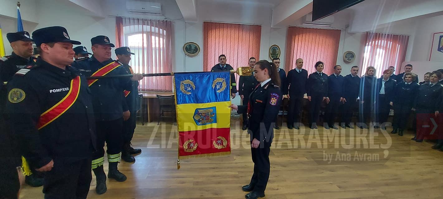 ISU Maramureș-Două tinere au depus jurământul militar. Plt. adj. șef. Bogdan Borcuti s-a lăsat la vatră