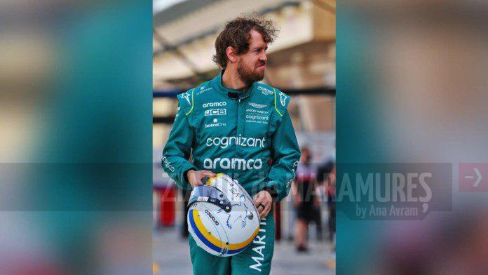 Auto-F1: Pilotul Sebastian Vettel a purtat o cască în culorile Ucrainei la testele din Bahrain