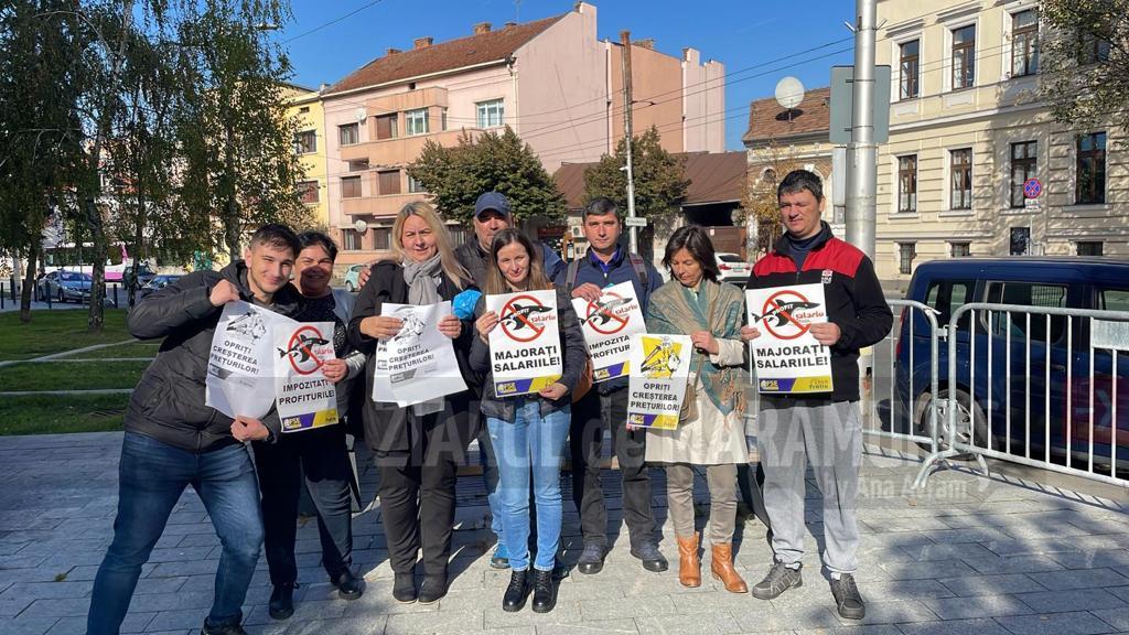 Sindicatul “Spiru Haret” Maramureș, membru al CNSLR-Frăția filiala Maramureș, prezent la protestele stradale din Cluj