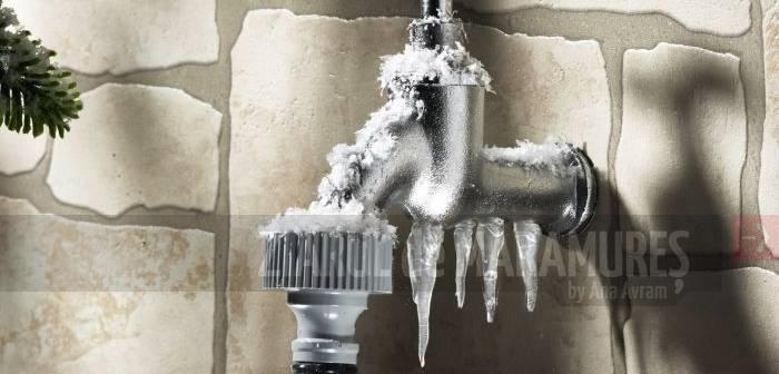 SC VITAL vine cu recomandări pentru sezonul rece. Protejați instalațiile de apă împotriva înghețului!