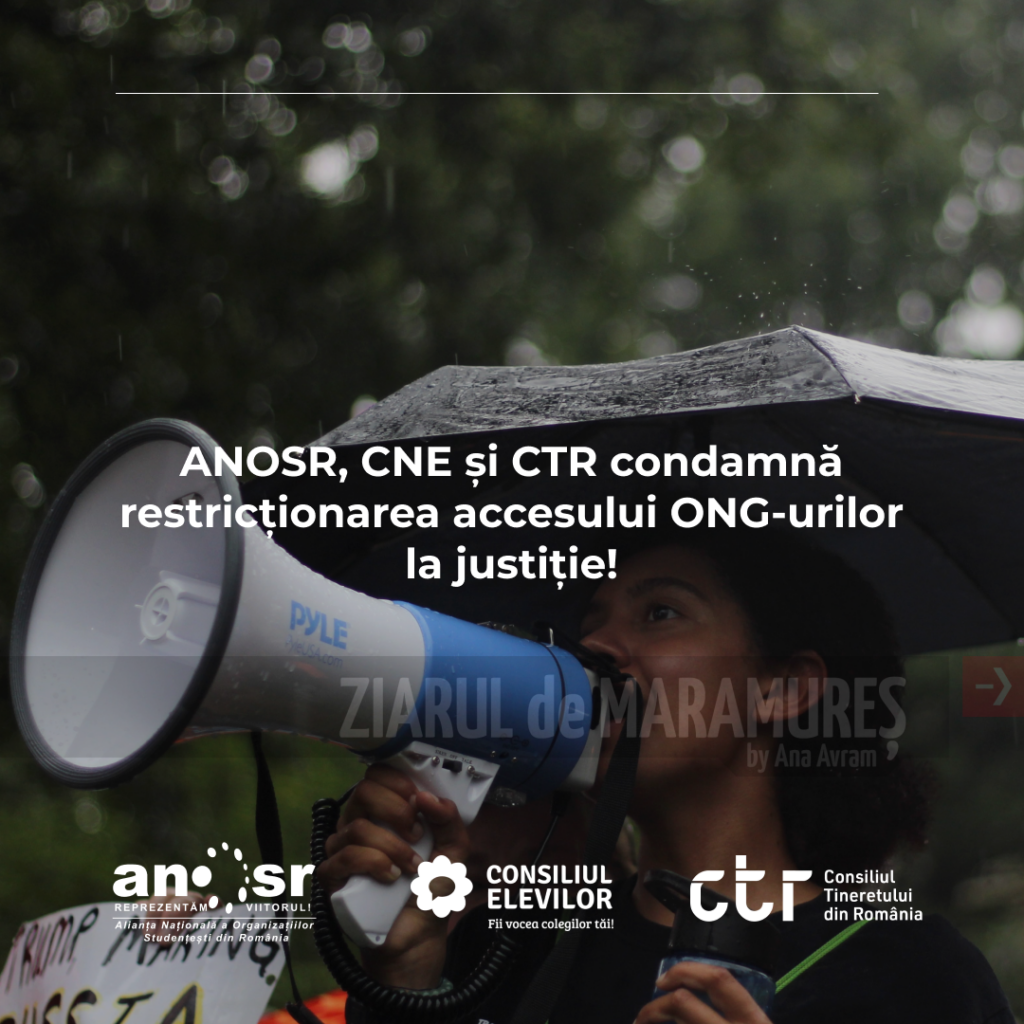 ANOSR, CNE și CTR condamnă restricționarea accesului ONG-urilor la justiție!
