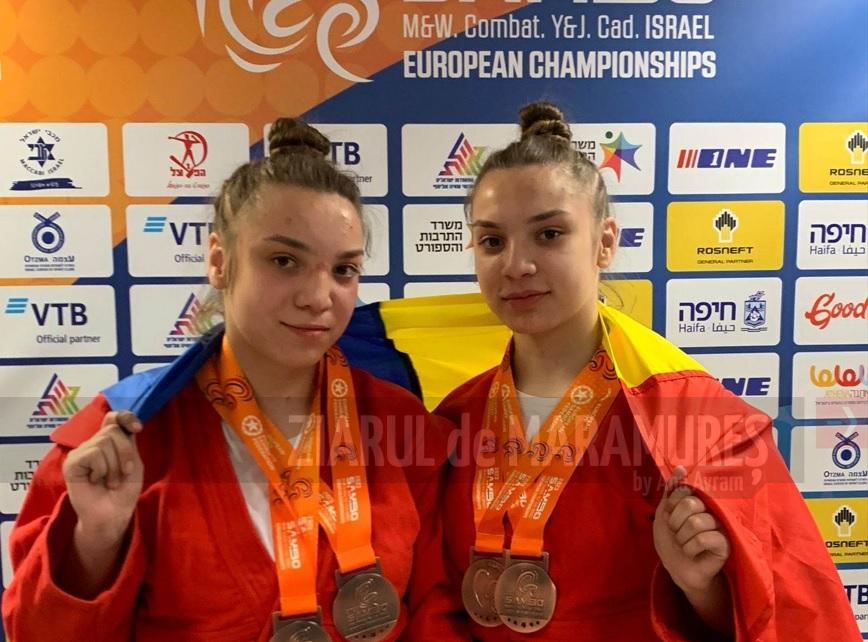 Alexandra și Ana Maria Rus, medaliate cu bronz la Campionatul European de Sambo