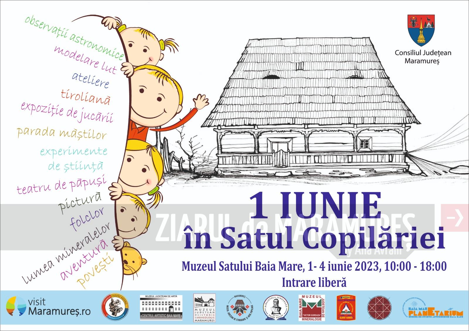 4 zile de distracție pentru copii, la Muzeul Satului din Baia Mare. Evenimentul este organizat de CJ Maramureș