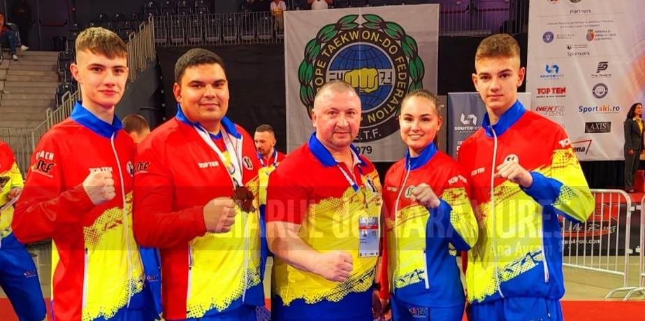 7 medalii câștigate de sportivii lui Dan Goron la Campionatul European de Taekwon-do I.T.F. Cluj-Napoca