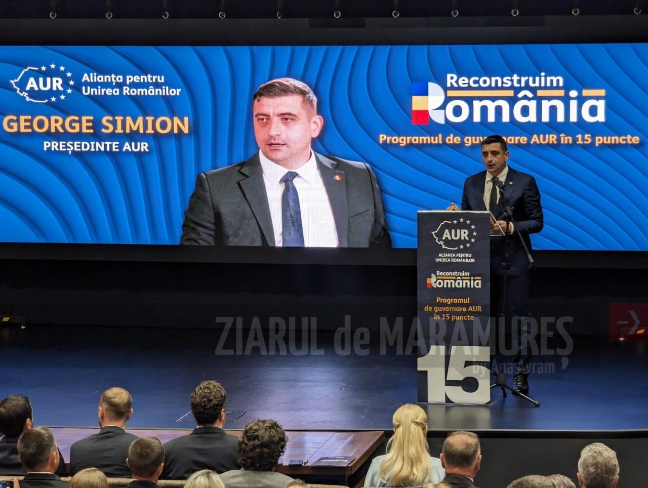 (VIDEO)George Simion și Cristian Terheș, prezenți la evenimentul organizat de AUR Maramureș