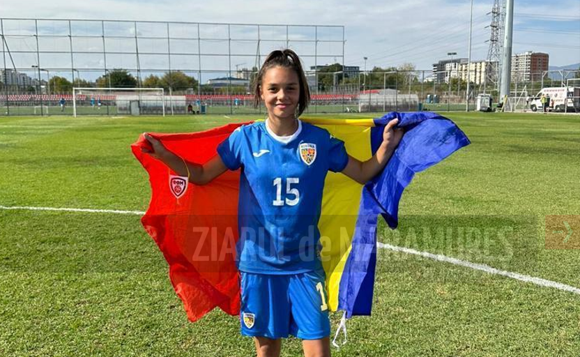 Andreea Cândea (ACS Fotbal Feminin Baia Mare) a înscris primul ei gol pentru echipa națională a României