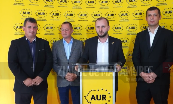(VIDEO)AUR lansează două referendumuri. Conferință de presă-AUR Maramureș