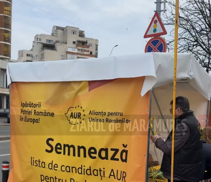 AUR Maramureș strânge semnături pentru alegerile din 9 iunie. Deputatul Darius Pop invită băimărenii să se alăture campaniei