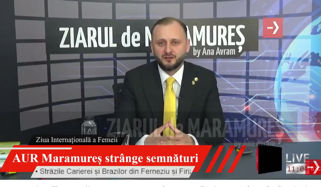 Live. Deputat Darius Pop: AUR Maramureș strânge semnături pentru alegerile din 9 iunie 2024