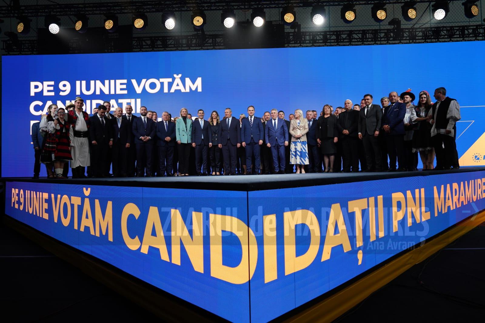 În prezența a 4.000 de liberali maramureșeni, alături de liderii naționali și regionali ai partidului, PNL Maramureș și-a lansat candidații pentru alegerile locale din 9 iunie