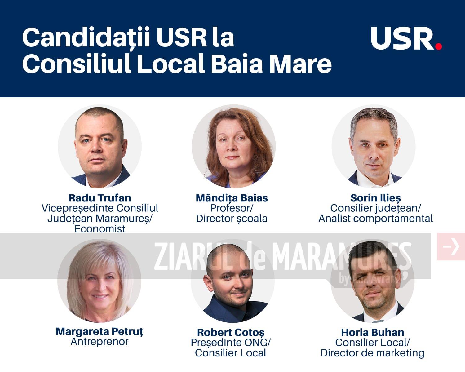 USR intră în cursa electorală pentru Primăria Baia Mare cu o echipă puternică, bine pregătită