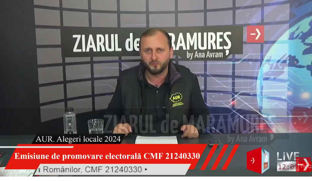 (VIDEO) Deputatul Pop Darius (AUR) candidează pentru funcția de președinte al Consiliului Județean Maramureș