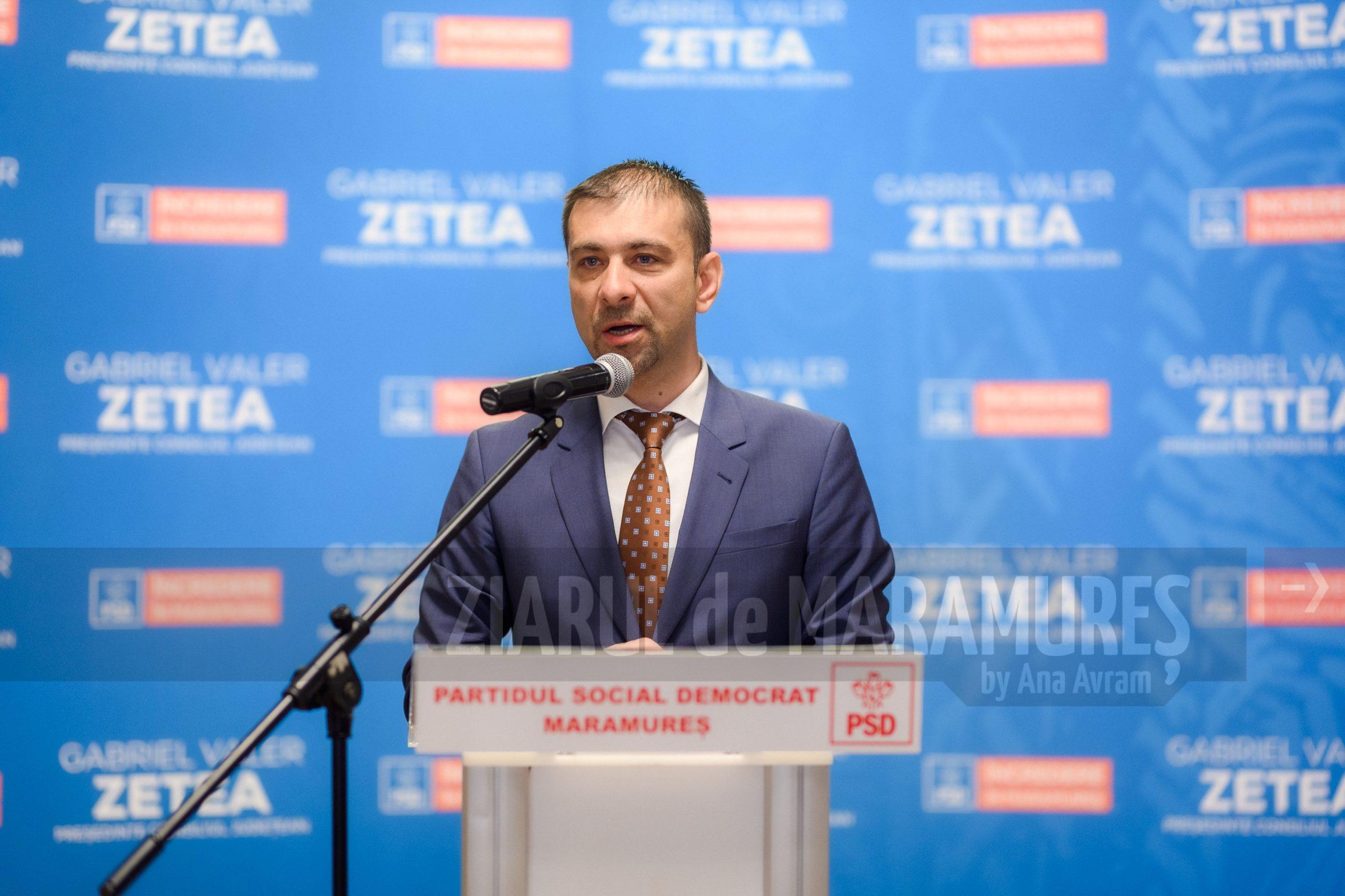 Gabriel Zetea, candidat PSD pentru președinția Consiliului Județean: ”Mă întorc să construim cu ÎNCREDERE în Maramureș, să redeschidem șantierele!”