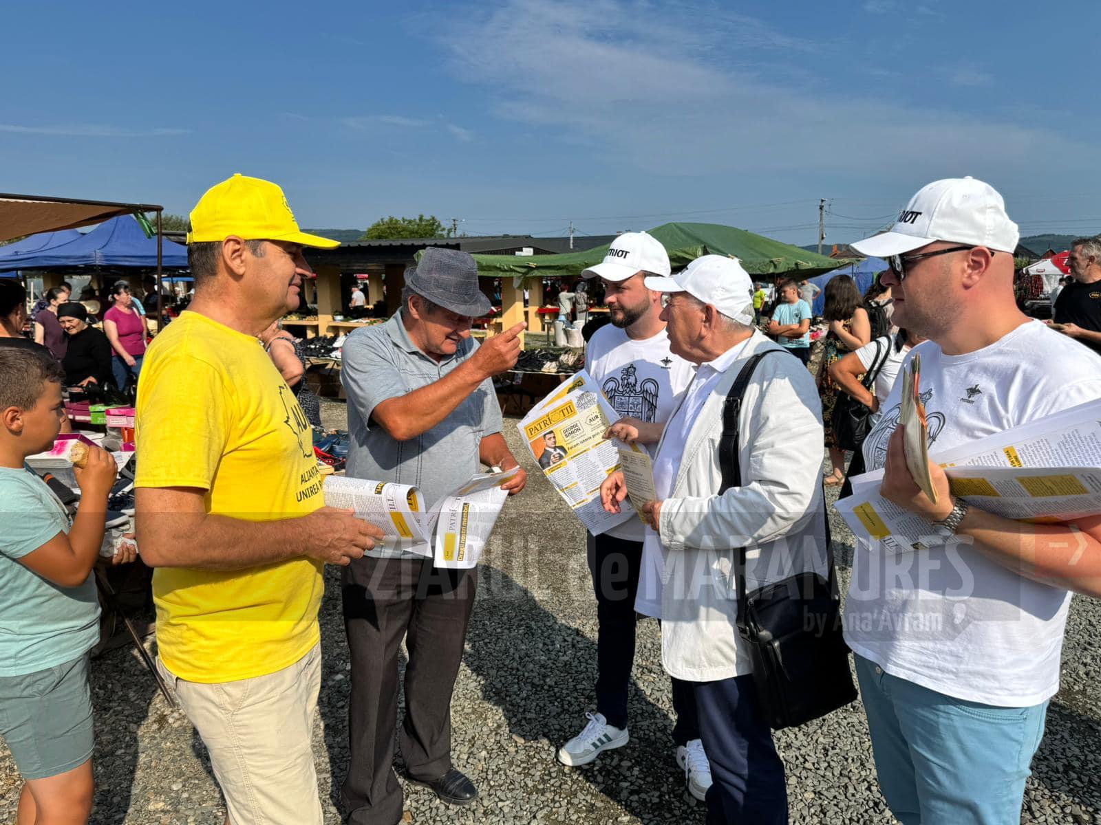Deputatul Darius Pop a stat de vorbă cu maramureșenii aflați în Piața din Târgu Lăpuș