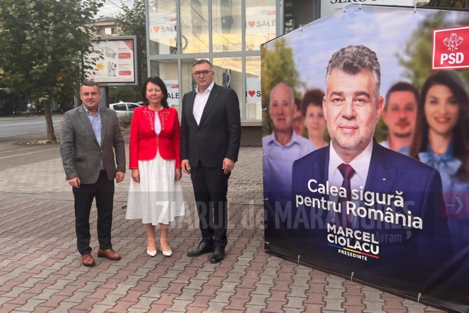 (FOTO)Crina Chilat, Lucian Morar, Sorin Vlașin și Gabriel Zetea, la standurile PSD Maramureș. Se strâng semnături!