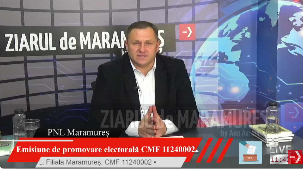 LIVE. Felician Ciceu candidează la Camera Deputaților din partea Partidului Național Liberal Maramures