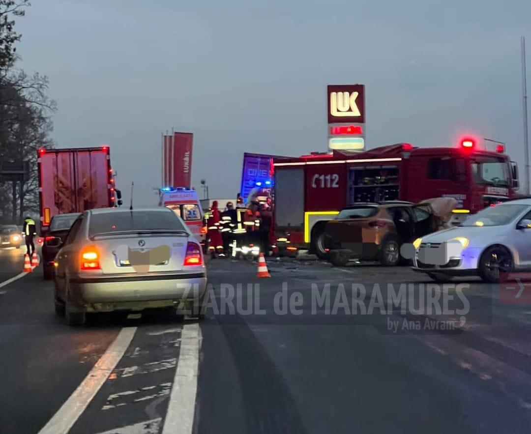 Un băimărean de 51 de ani a ajuns la spital în urma unui accident rutier produs la intersecția DN 1C cu DJ 193