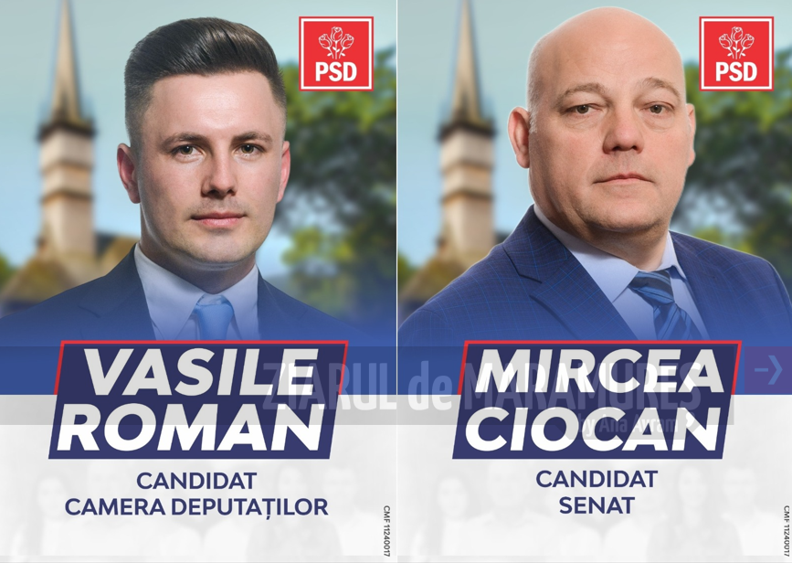 Mircea Ciocan și Vasile Roman sunt profesioniștii pe care PSD Maramureș îi propune pentru Parlamentul României