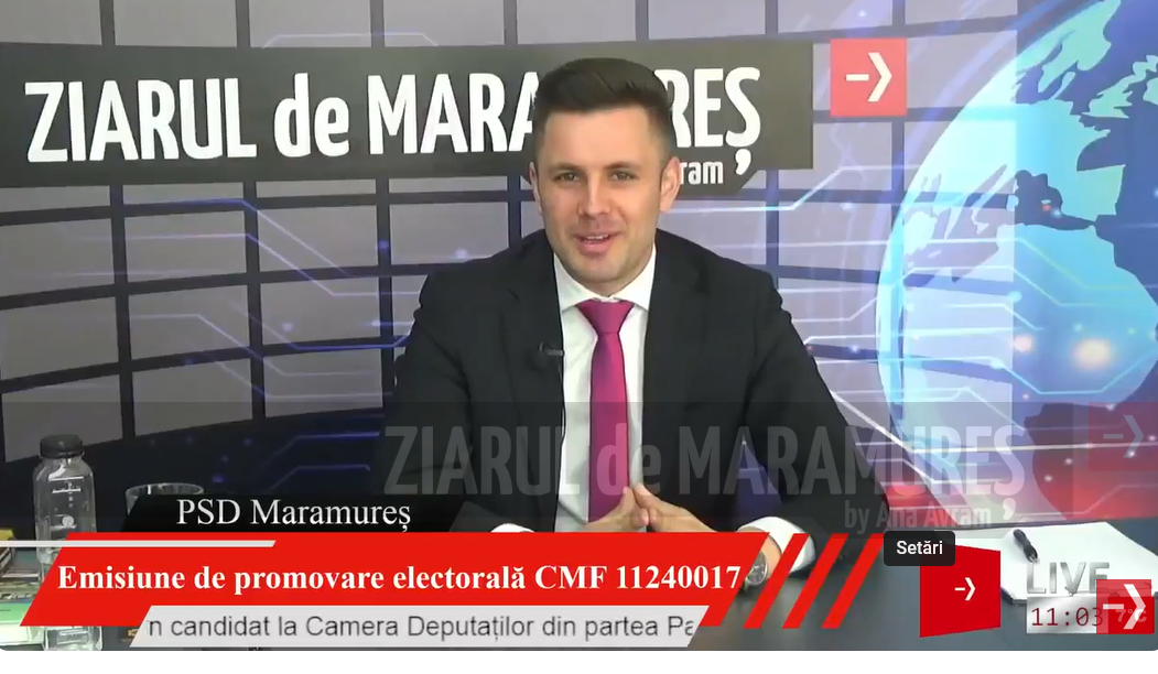 LIVE: Roman Vasile candidează la Camera Deputaților din partea PSD Maramures